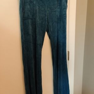 Juicy Couture Blue Terry cloth pants